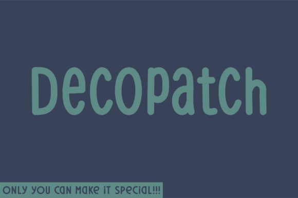 Decopatch Rounded Font