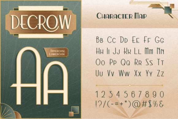 Decrow Font preview 3