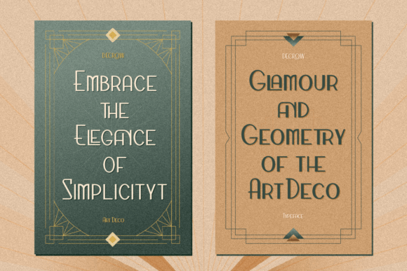 Decrow Font preview 4
