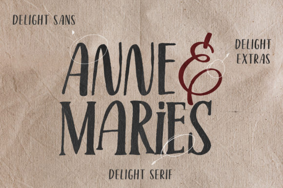 Delight Lettering Font preview 3
