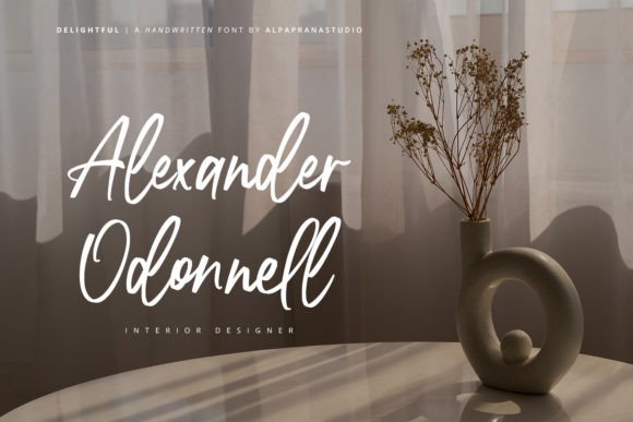 Delightful Font preview 2