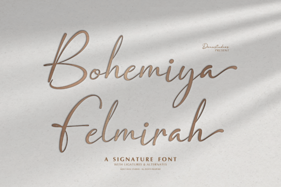 Bohemiya Felmirah Font