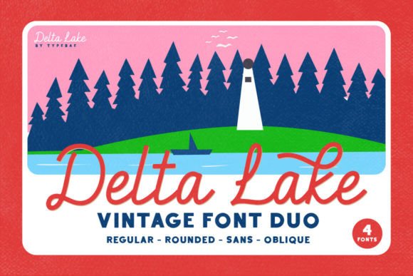 Delta Lake Font Font