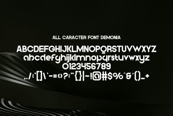 Demonia Font preview 2
