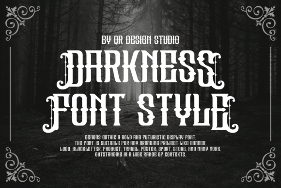 Demons Gothic Font preview 3