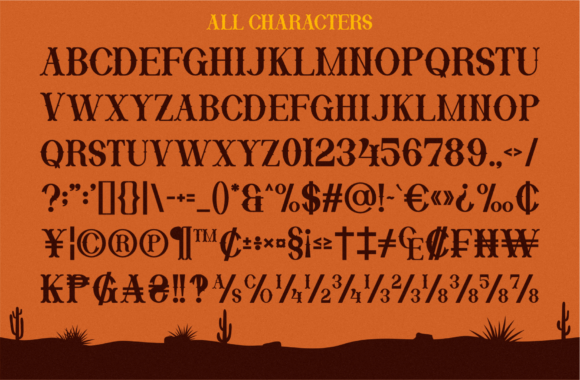 Desert Western Font preview 3