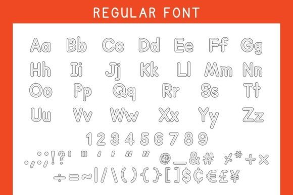 Alphabet Tracing Font preview 2