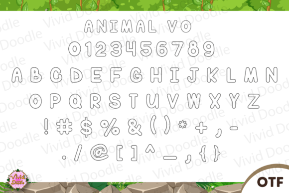Animal Font preview 2