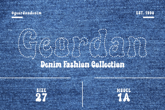 Destitch Font preview 3