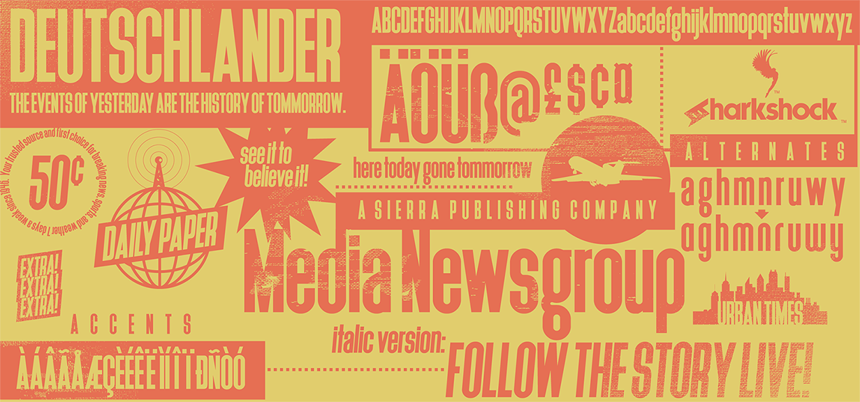 Deutschlander Font preview 2