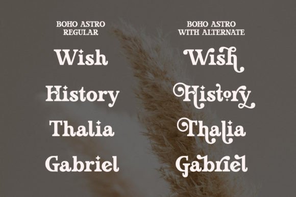 Boho Astro Font preview 2
