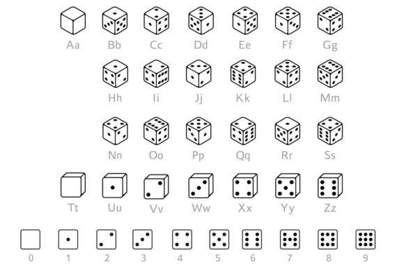Dice Doodle Font preview 2
