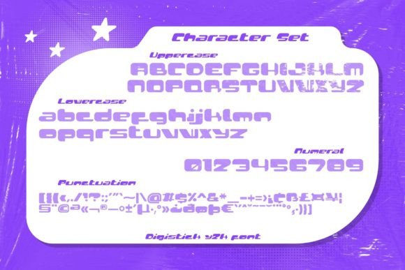 Digistick Font preview 2