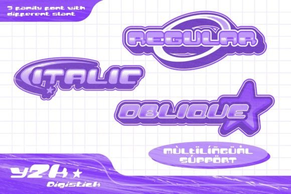 Digistick Font preview 3