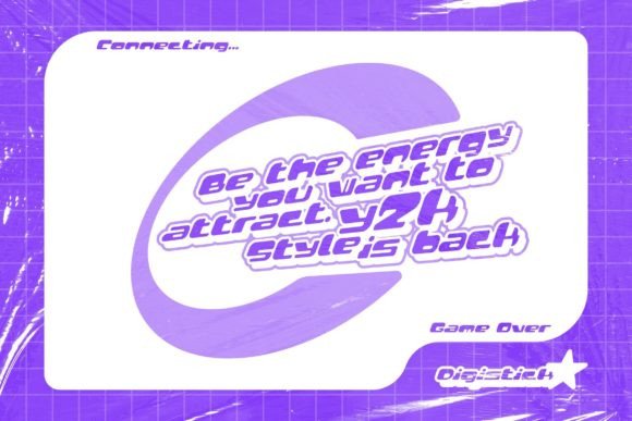 Digistick Font preview 4