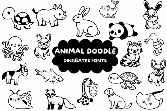 Animal Doodle Font