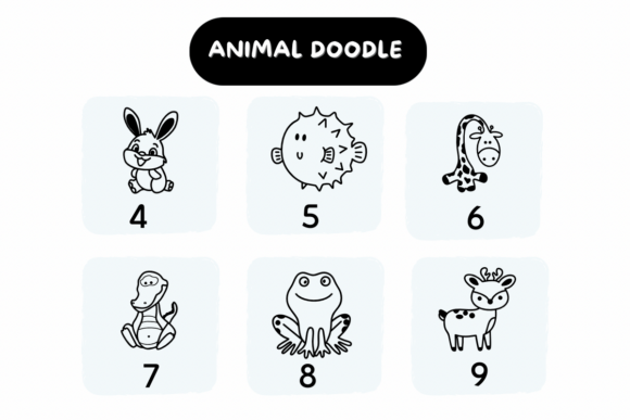 Animal Doodle Font preview 4