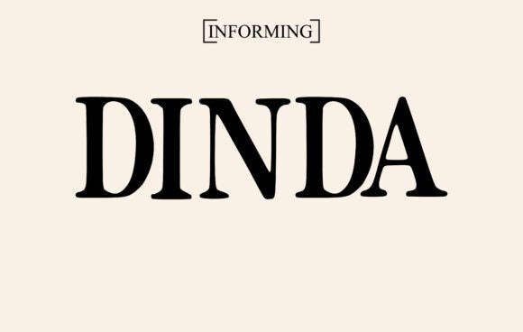 Dinda Font preview 2