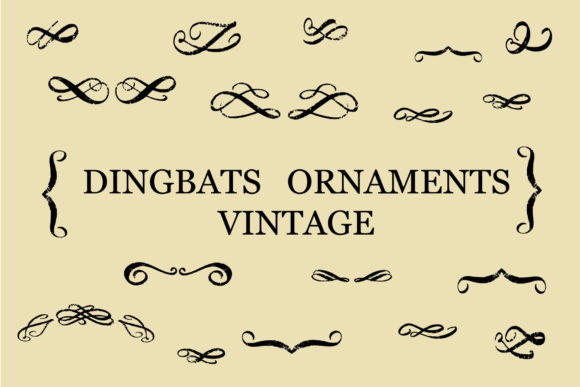 Dingbats Ornaments Vintage Font preview 2