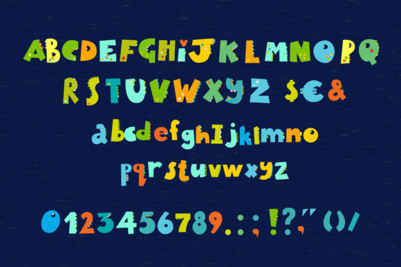 Dino Font preview 3