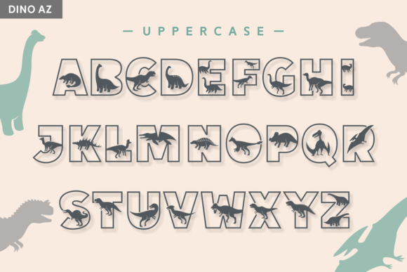 Dino Az Font preview 4