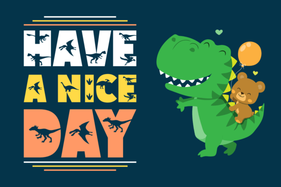 Dino Hagor Font preview 3