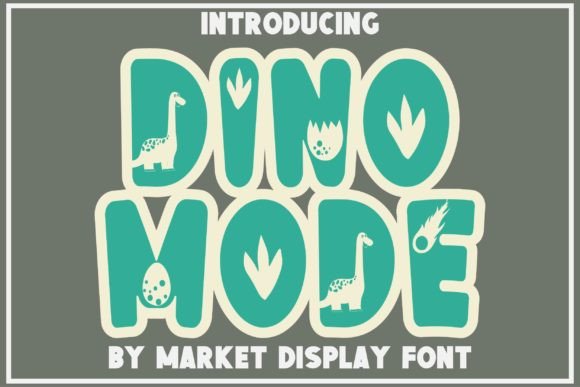 Dino Mode Font preview 2