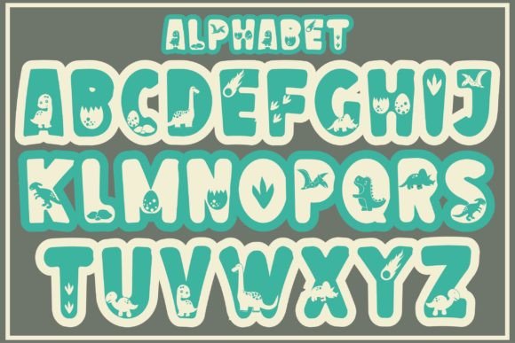 Dino Mode Font preview 3