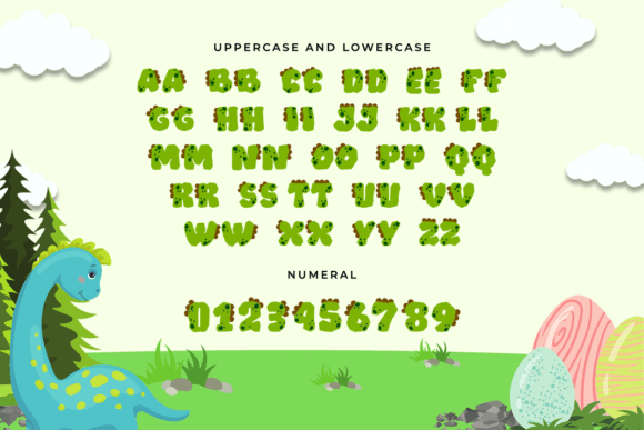 Dino Roar Font preview 3