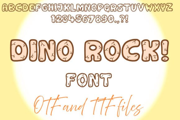Dino Rock Font preview 2