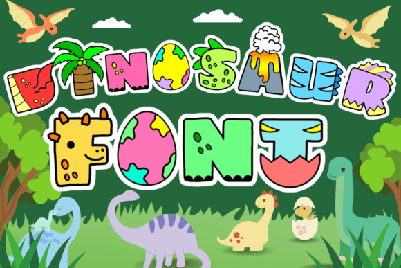Dinosaur Font preview 2