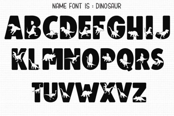 Dinosaur Font preview 3