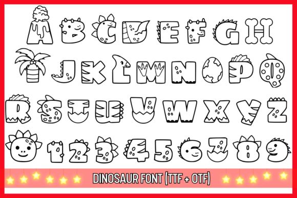 Dinosaur Font preview 4