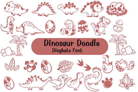 Dinosaur Doodle Font