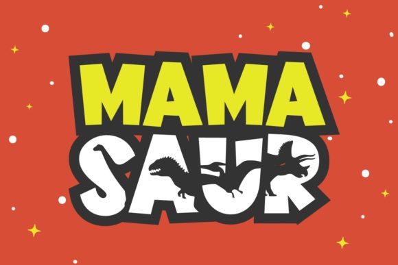 Dinosaur Font Font preview 3