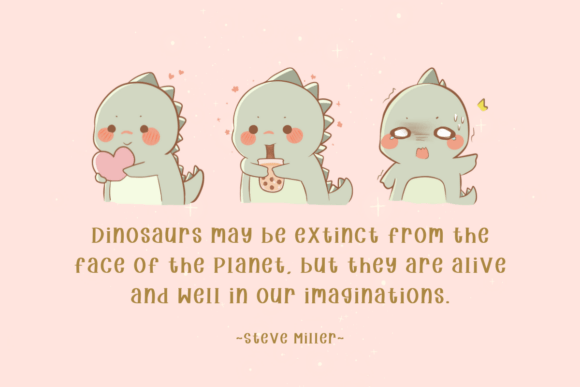 Dinosaurs Font preview 2