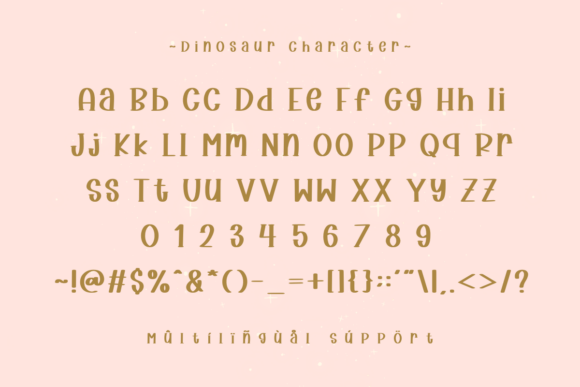 Dinosaurs Font preview 3