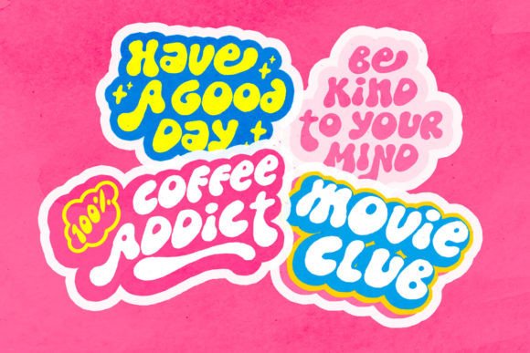 Dirty Clouds Font preview 4