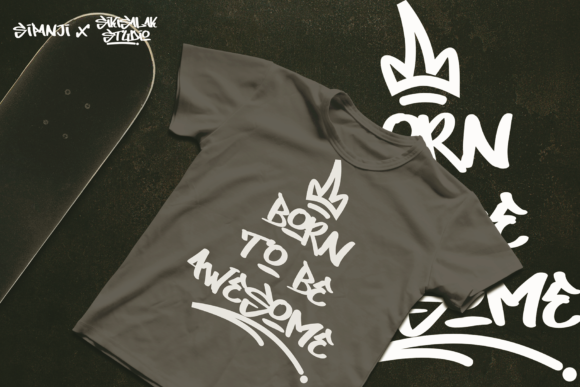 Dirty Lizard Graffiti Font preview 4