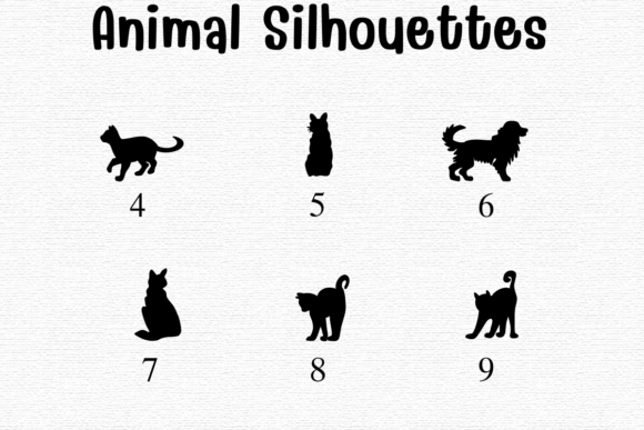 Animal Silhouettes Font preview 4