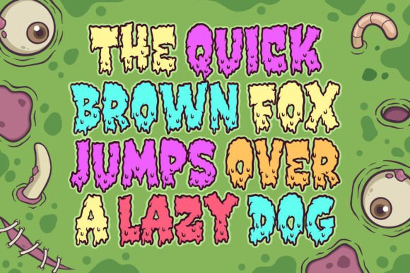 Dirty Zombie Font preview 2