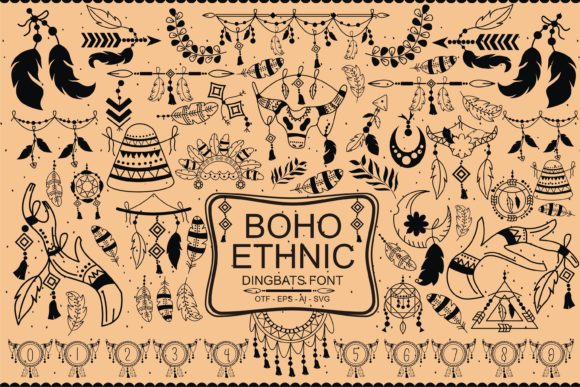 Boho Ethnic Font preview 3