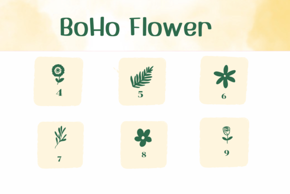 Boho Flower Font preview 4