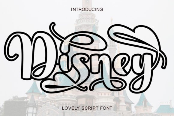 Disney Outline Font