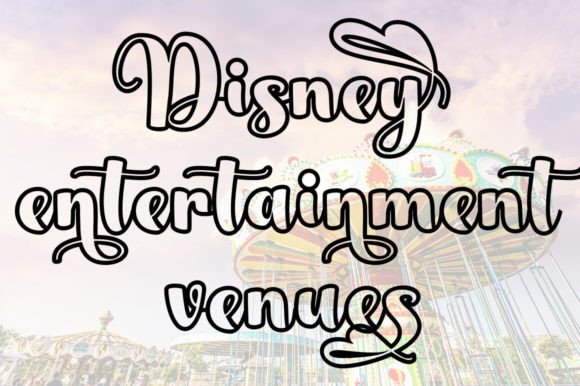 Disney Outline Font preview 4