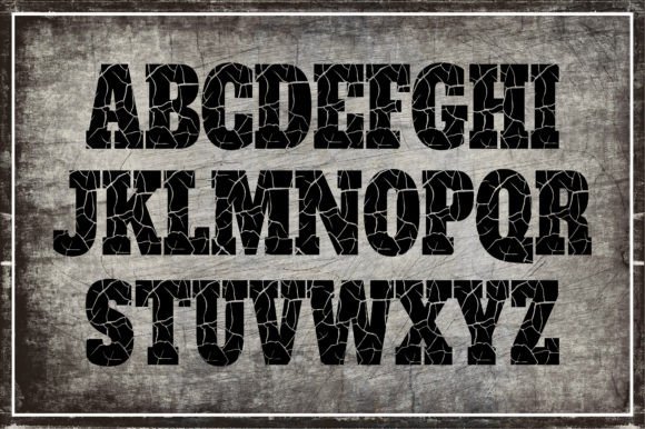 Distressed Font preview 2