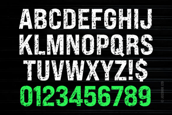 Distress College Grunge Font preview 3