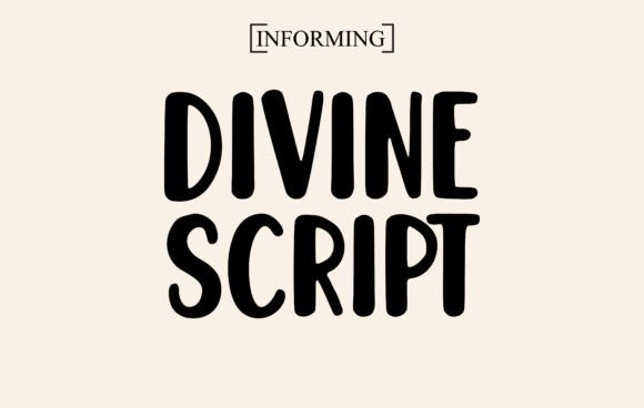 Divine Script Font preview 2