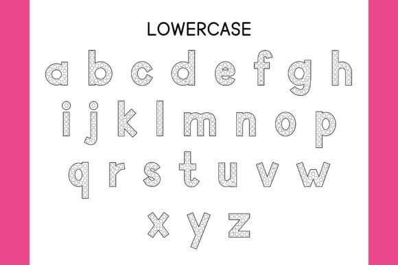 Do-a-dot Alphabet Font preview 3