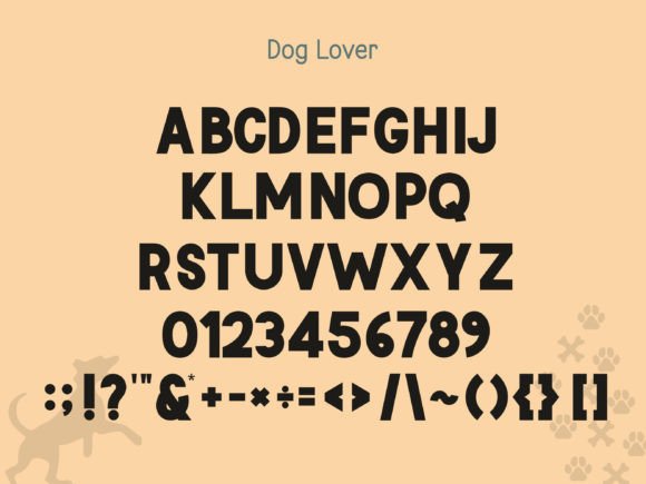 Dog Font preview 7